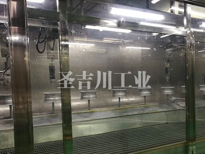 从化铝轮毂旋杯式静电自动喷涂系统